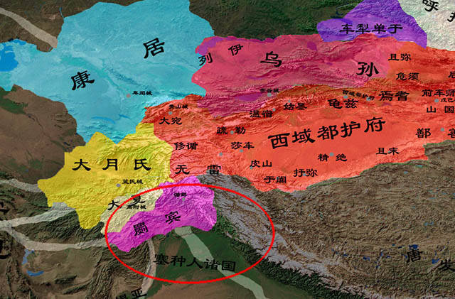 记载,大约在公元前1世纪中期,印度次大陆北部,靠近阿富汗的"罽宾"国