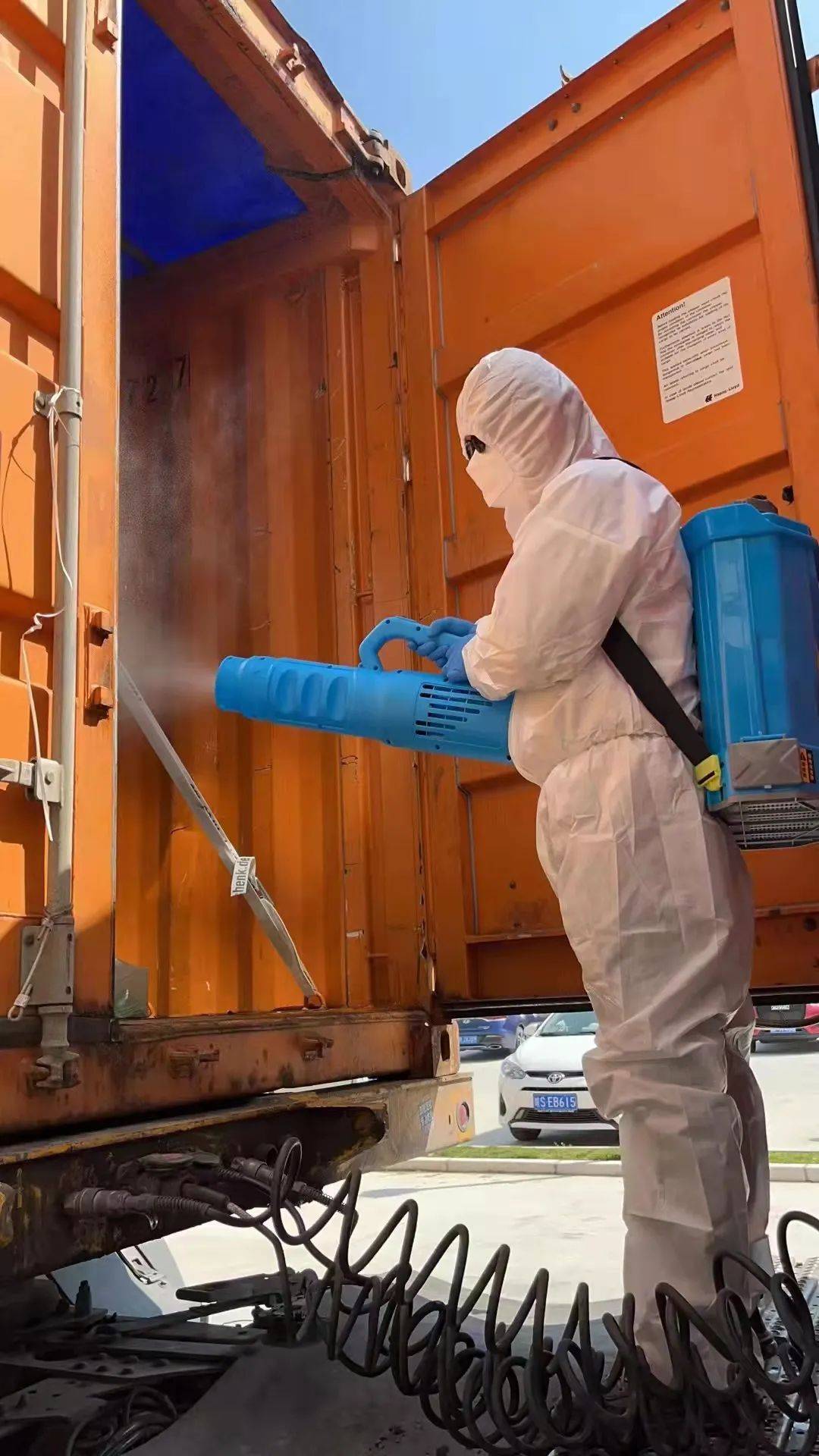 快讯做好进口货物消杀筑牢防疫安全屏障