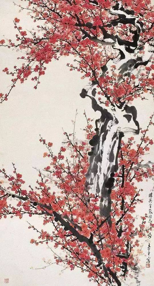 争春董寿平 红梅绽放董寿平 红梅香韵董寿平 红梅董寿平 报春图董寿平