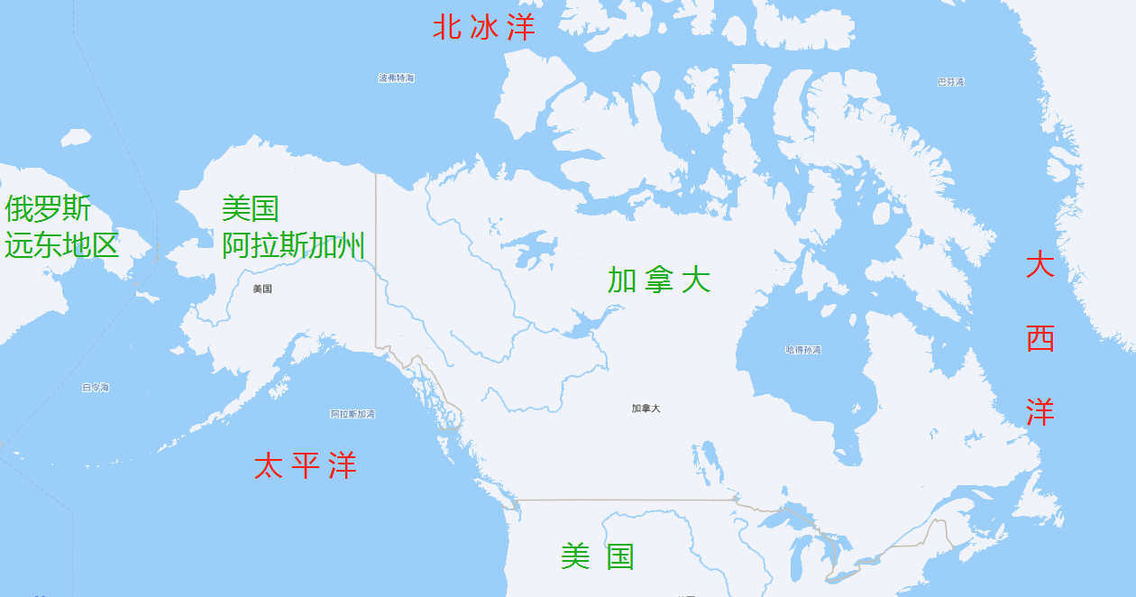 阿拉斯加地理位置图片