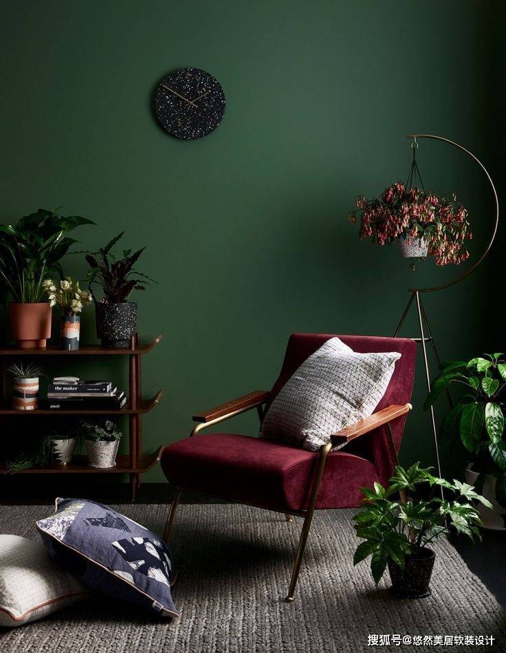 软装配色分享|红与绿谁说一定就会俗不可耐?_色彩_居小编_绿色