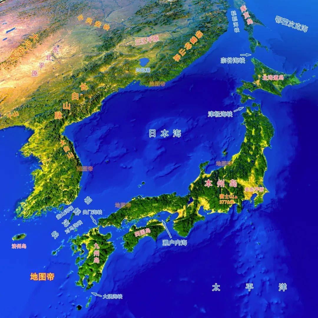 日本地图高清 卡通图片
