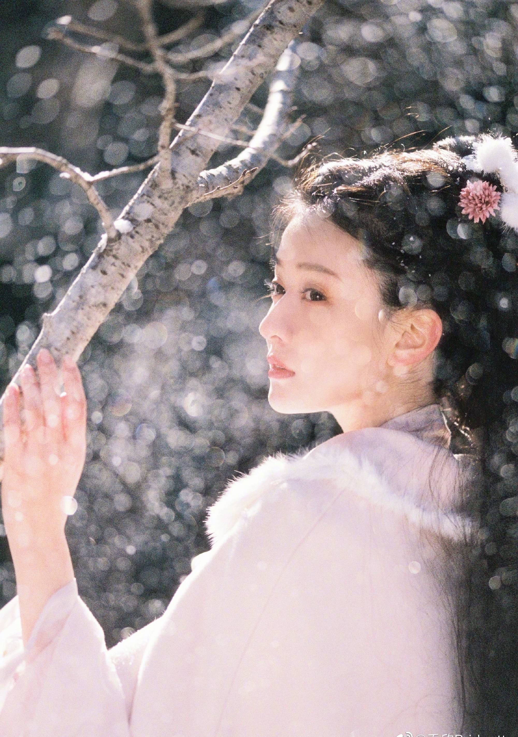 乔欣绝美古风照释出 这才是肤如凝脂我见犹怜！