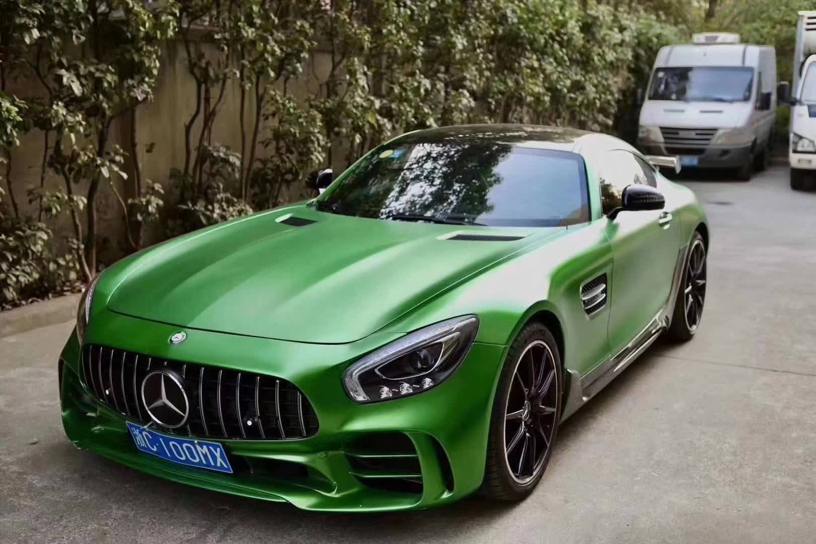 67skto改色膜魔焰绿奔驰原厂色