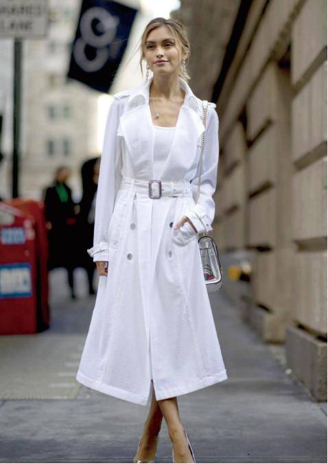 女孩子 穿裙子太冻腿,今年来件“风衣裙”,让自己既有风度还有温度