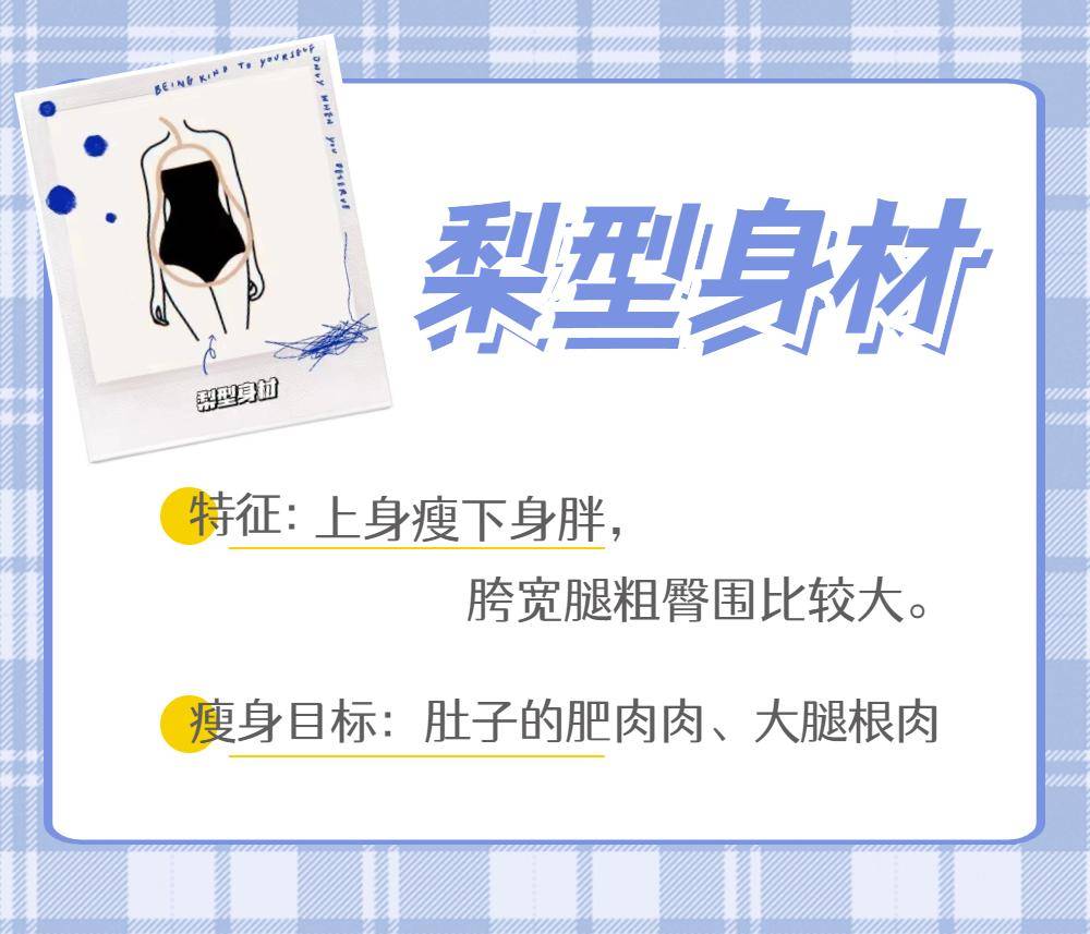 大腿梨形身材怎么减肥？苹果型身材怎么减肥？