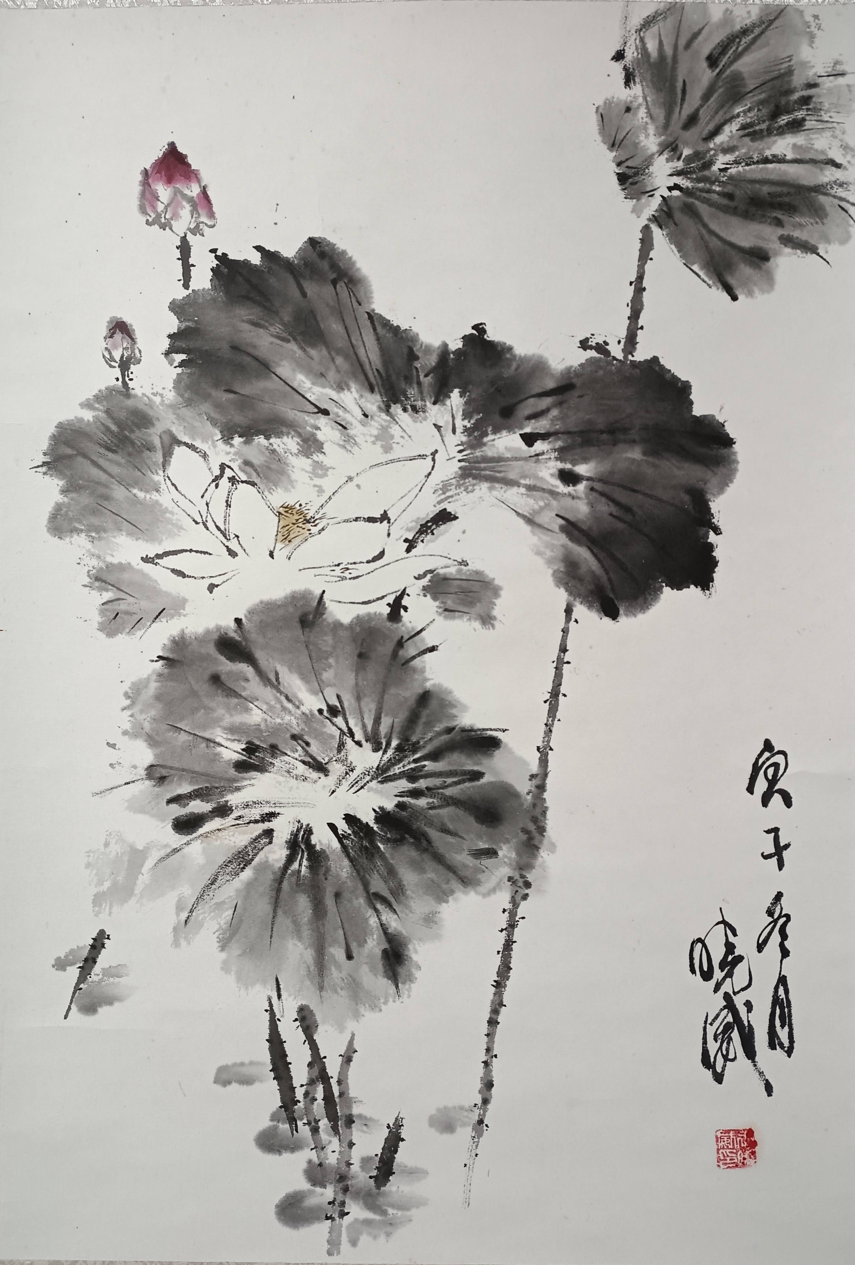 自在飞花轻似梦一一王晓威写意水墨花鸟画