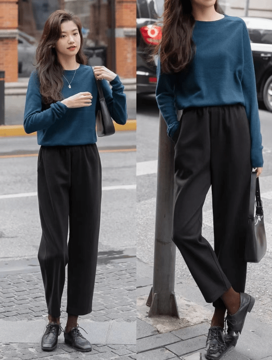 卫衣 春天穿卫衣，要搭对“裤子”才好看！这样穿时髦减龄又有高级感