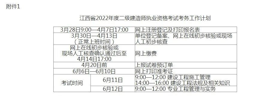 2026福建二建报名时间和考试时间_江西二级建造师报名时间_江西二级建造师考试时间