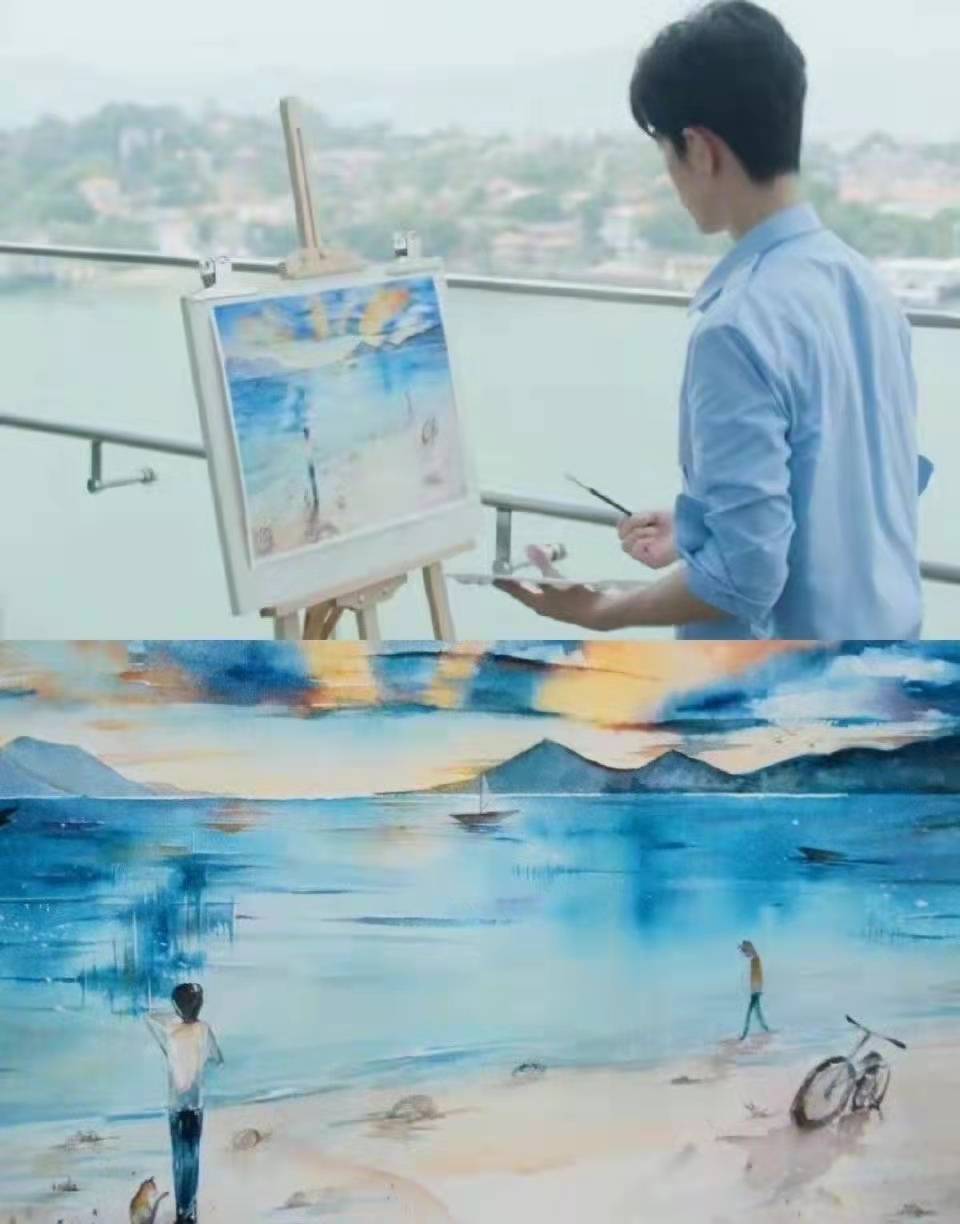 肖战说表达思念的方式是画画时脑海里涌现的都是227中那幅画