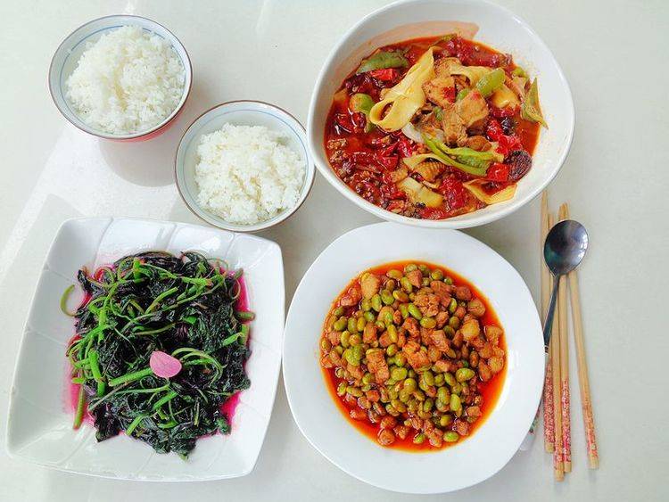 午餐|我家周末三餐,宽粉鸡配炒肉,9种搭配,网友:吃得太好了