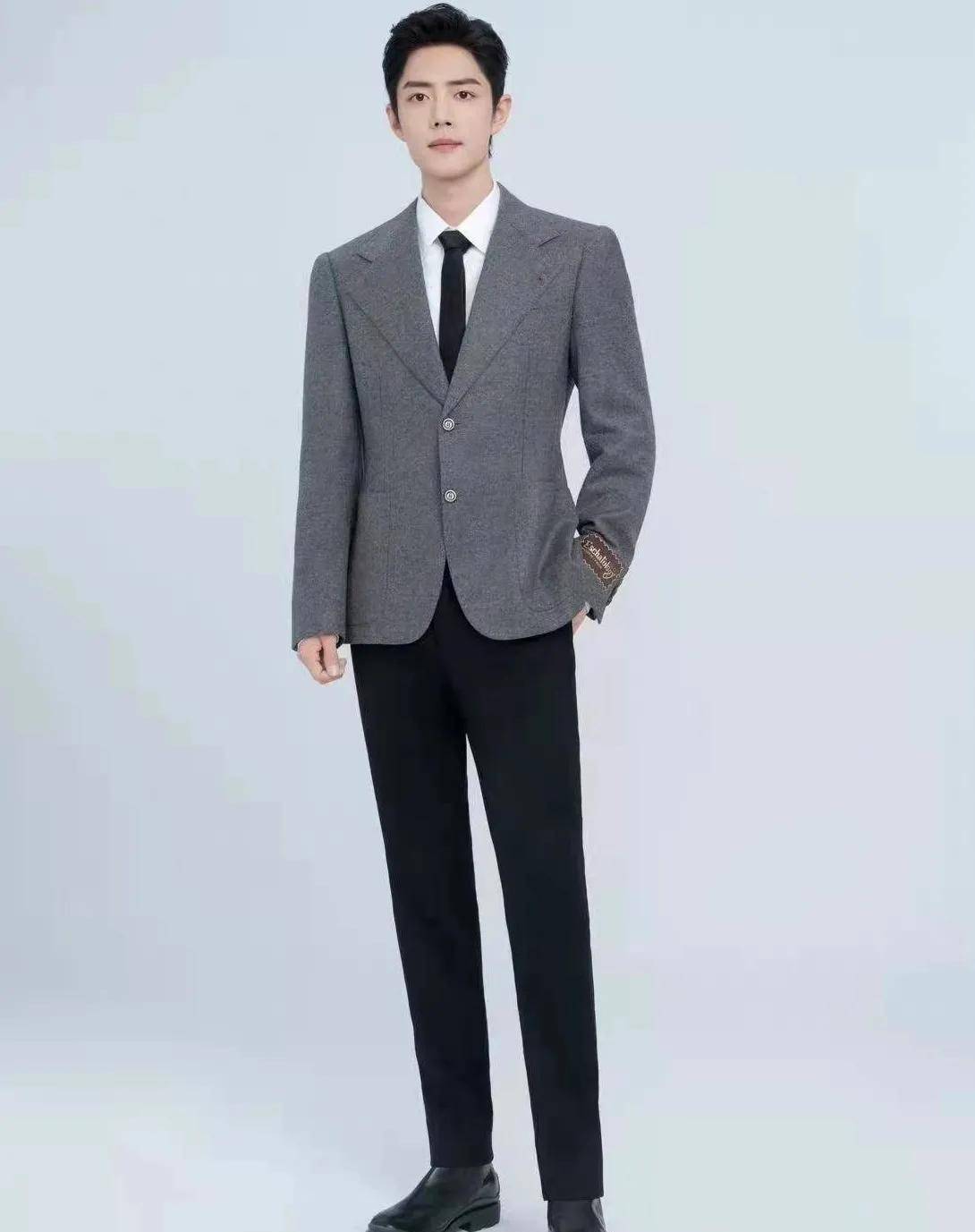 明星颜值高比例不好是硬伤,这几位男明星的全身照比例太完美_西装