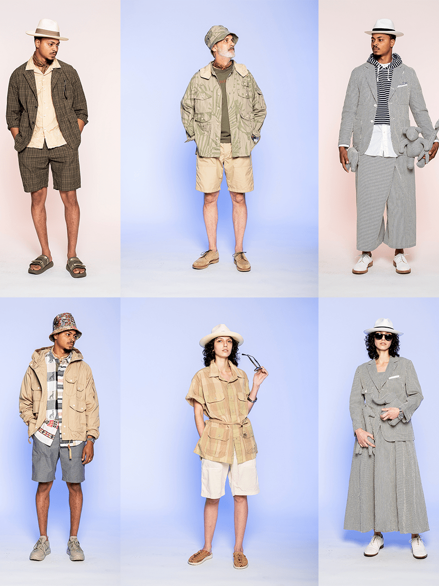 男装 Engineered Garments 2022春季男装系列，非洲意象和广泛文化，琐碎也有适宜性