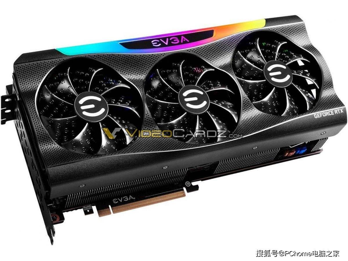 接口|EVGA卡皇RTX 3090Ti曝光 3风扇16针供电3.5插槽厚度