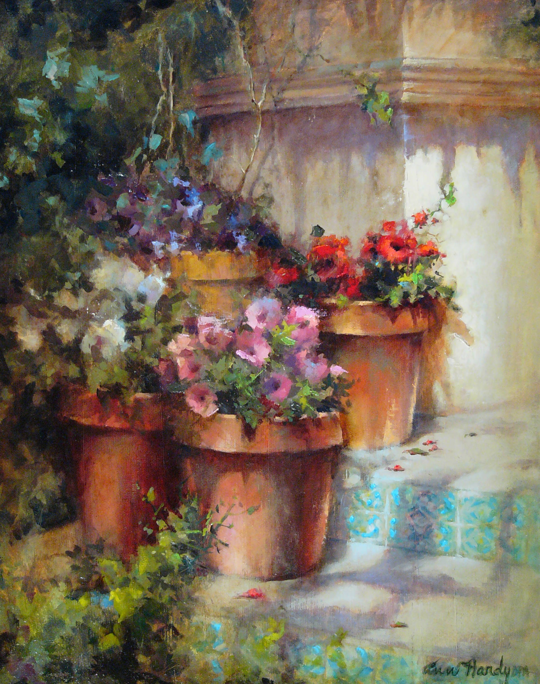 美国艺术家安哈迪的静物油画作品