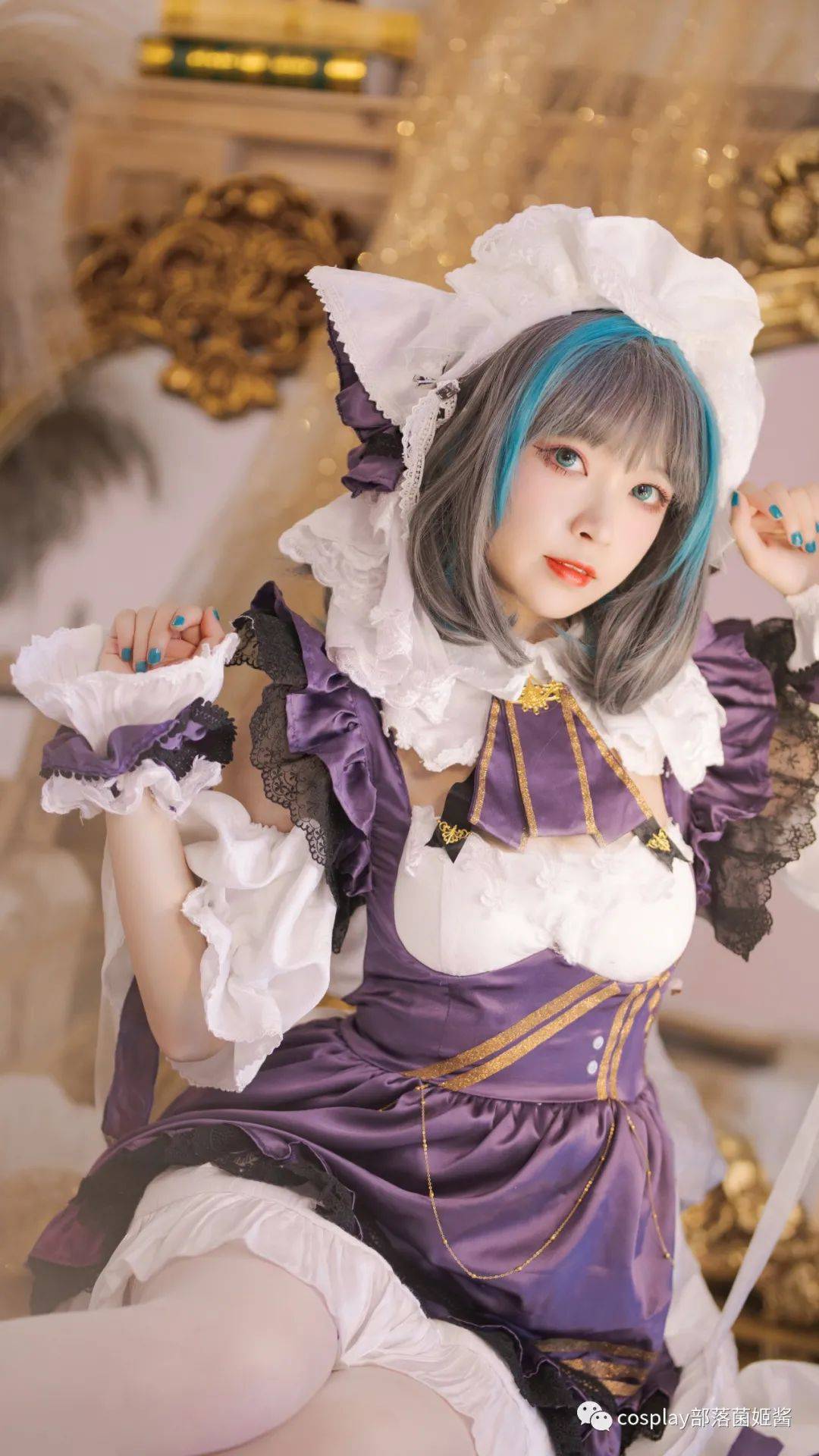 cos碧蓝航线女仆柴郡cos正片樱泽诗诗