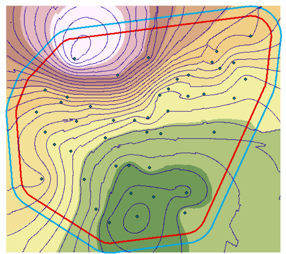 arcgis等值线图绘制图片