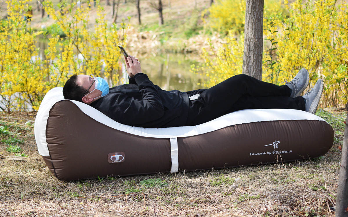 有品新品:一宿ps1自动充气床,百秒即享用