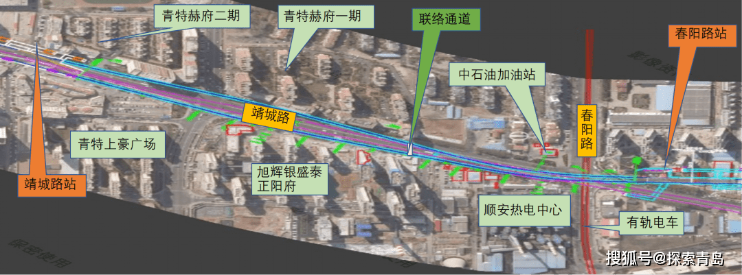 5組風亭車站區間均採用盾構法施工△青島地鐵15號線春陽