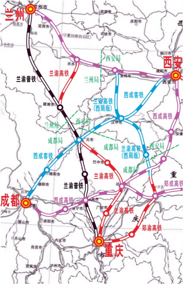 原創大西北南下川陝甘三鐵路局界一座城市樞紐潛力巨大