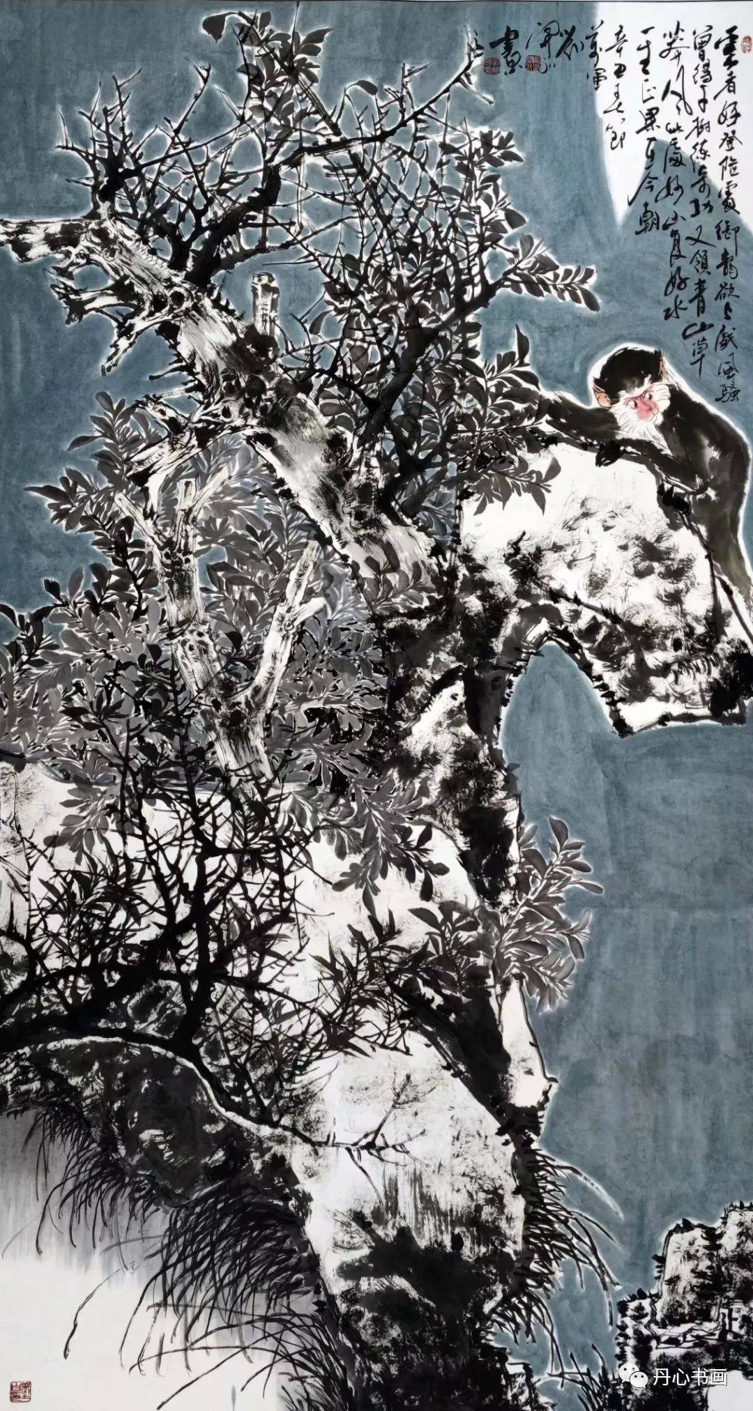 生动活泼,妙趣横生|画家刘开永猴画艺术_灵猴_中国_国画