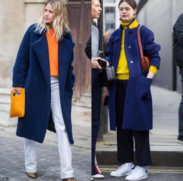 "黄 蓝"的穿搭小建议_黄色_蓝色_对比色