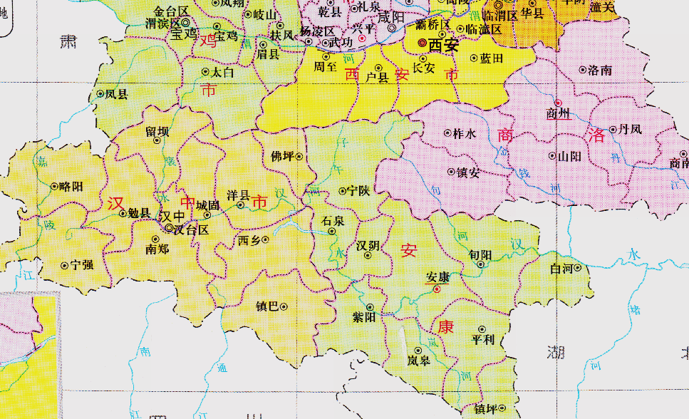 漢中分區下轄了10個縣,分別是:南鄭縣,城固縣,洋縣,佛坪縣,鎮巴縣