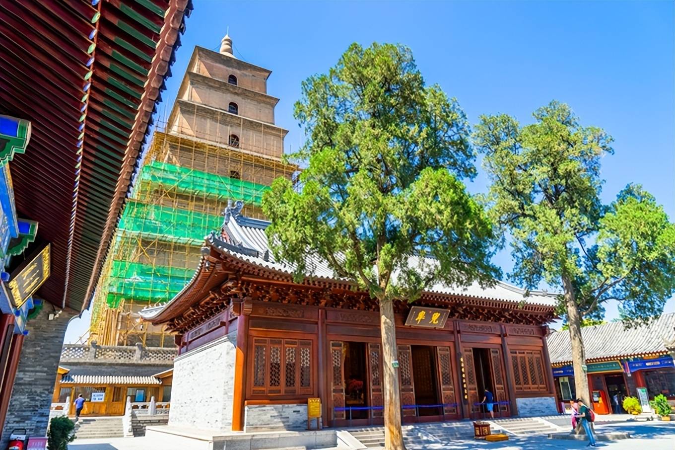 西安有一座標誌性建築,位於寺廟之內,但它的名氣卻比寺廟大很多_大