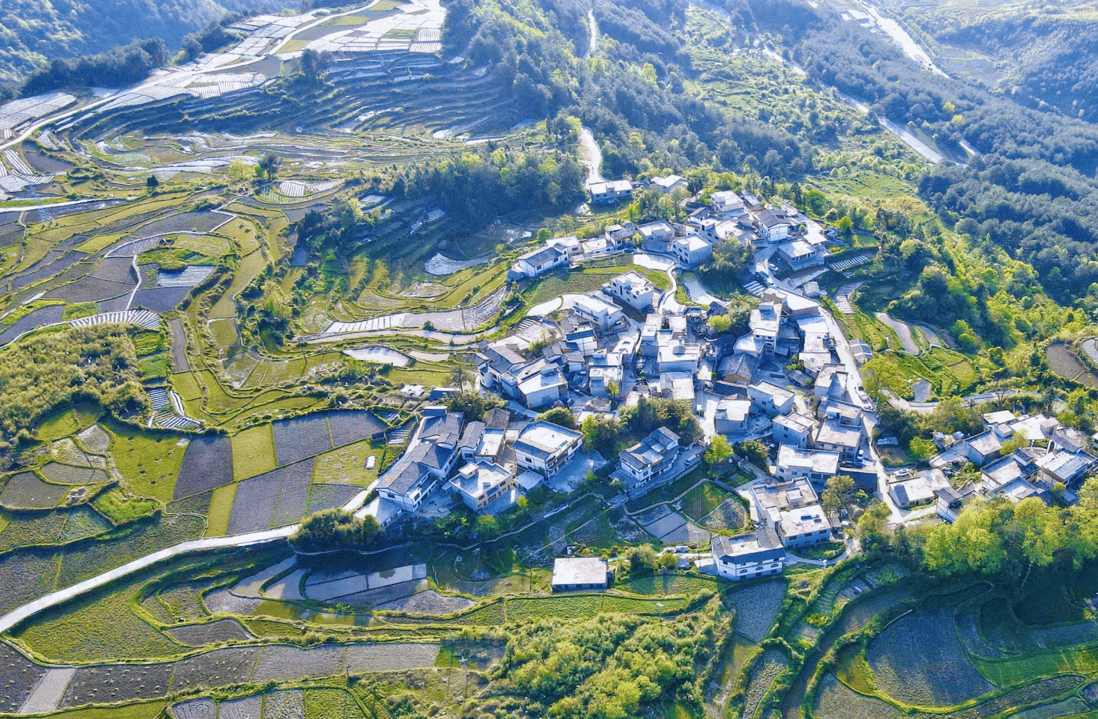 春赏贵州丨花溪石门村：田园间春意盎然