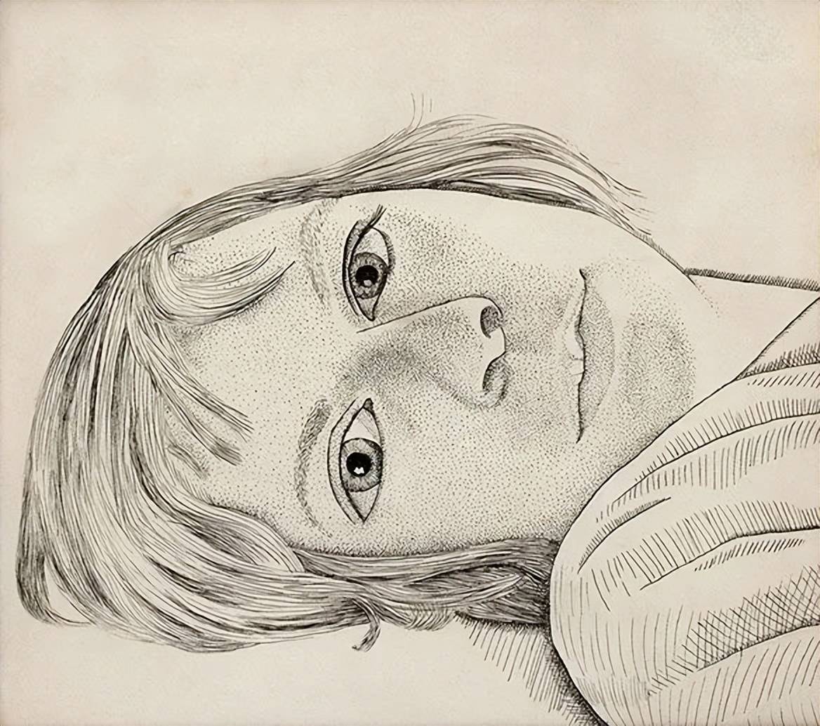 英國最偉大的當代畫家盧西安·弗洛伊德素描手稿_lucian_freud_畫作