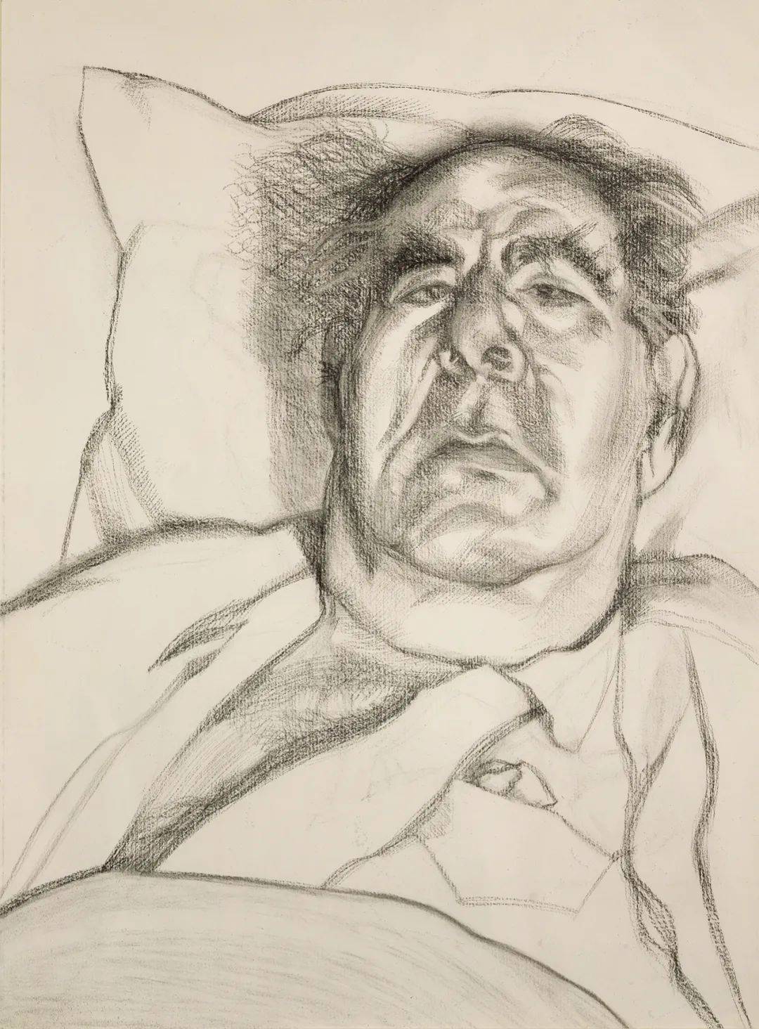 英国最伟大的当代画家卢西安弗洛伊德素描手稿