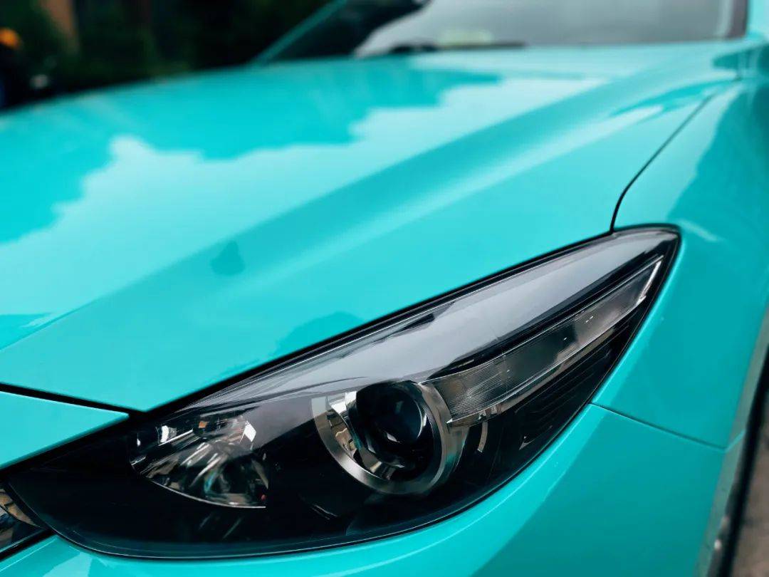 mazda3昂克赛拉改色分享丨高亮tiffany蓝