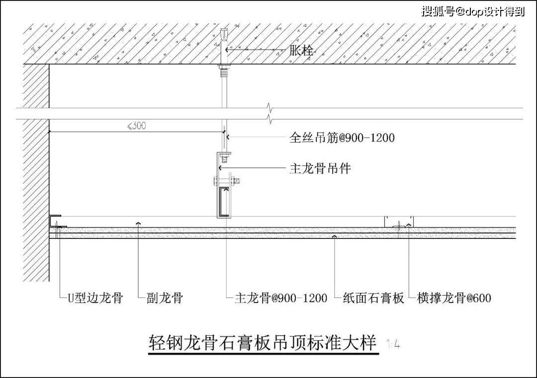 室內設計師要的輕鋼龍骨吊頂的全部工藝都在這裡