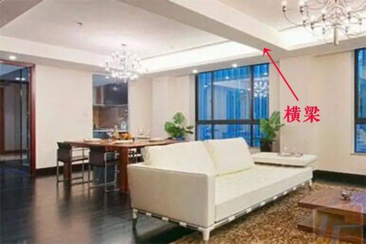 例如,住宅的沙发上方正对横梁,在风水学中,横梁有煞,那么这就犯了风水