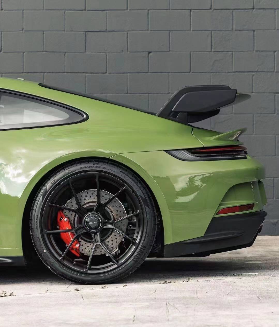 保时捷skto改色膜水晶赛车绿