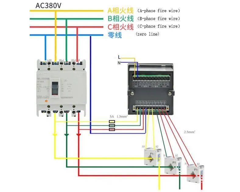 多功能仪表接线方式彭思清