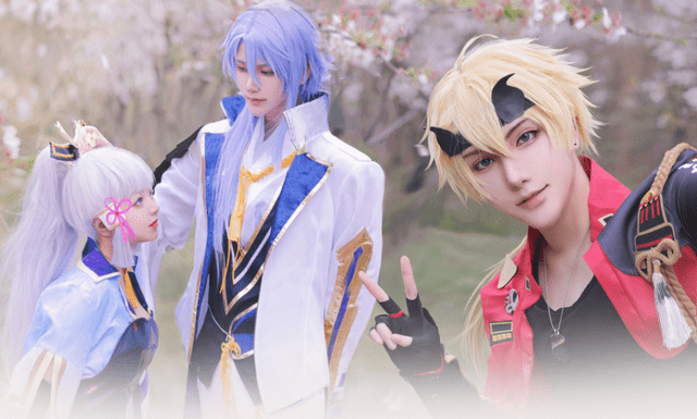 原创男装大佬集体cos原神绫人八犬和贰黑令人脸红看到熊祁彻底沦陷