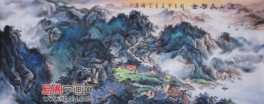 大千画派第三代传人周金阊:不畏浮云遮望眼,只缘