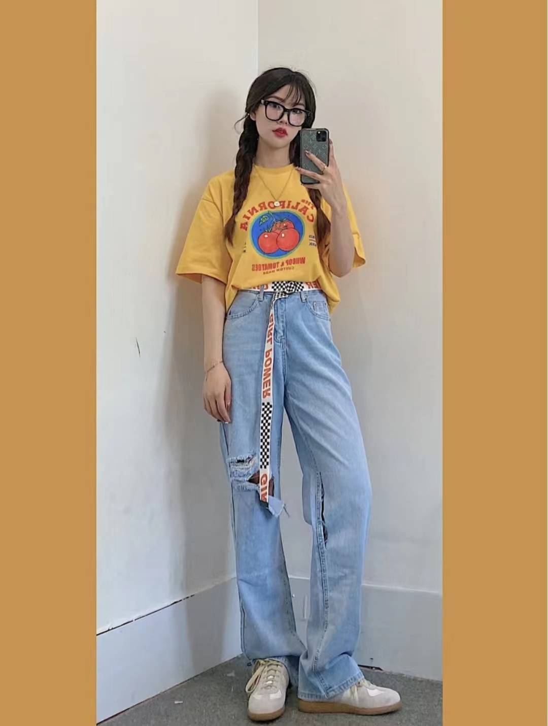 原创t恤叠穿衣服搭配图片t恤怎么叠穿好看