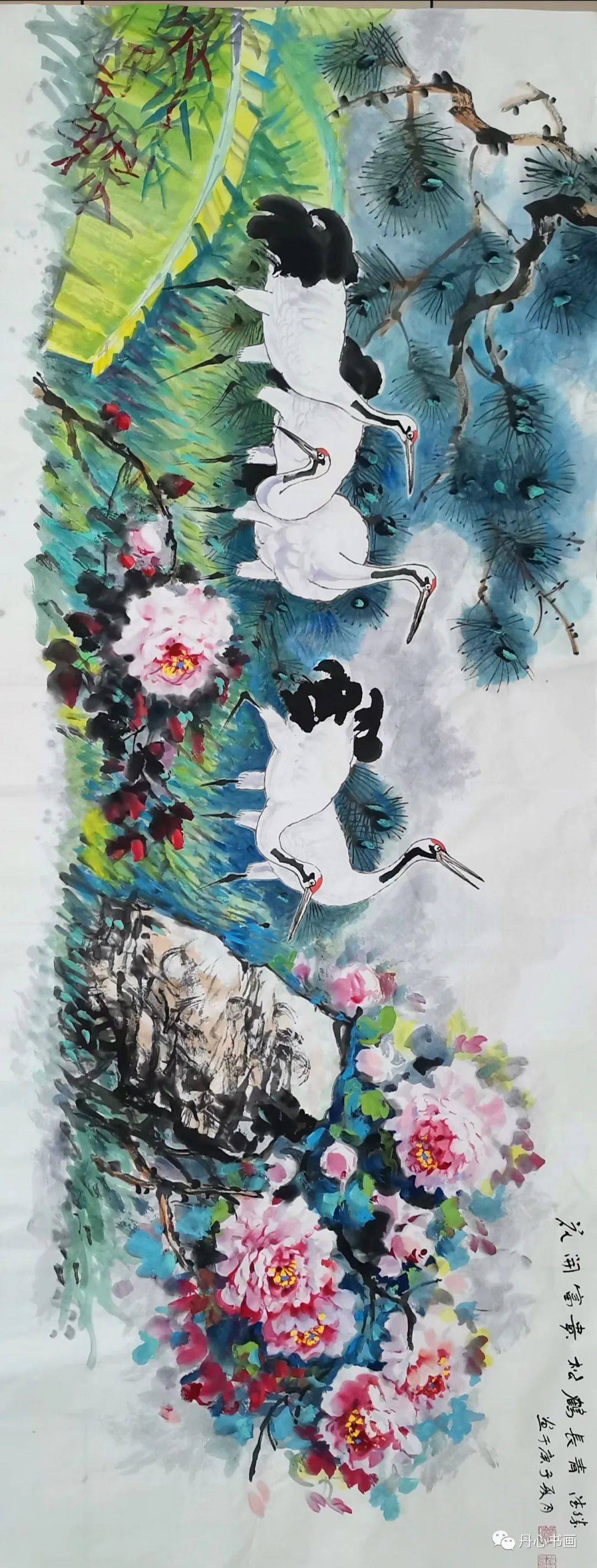 清丽脱俗,鹤舞翩跹|画家纪德胜鹤画作品欣赏_中国_技法_艺术
