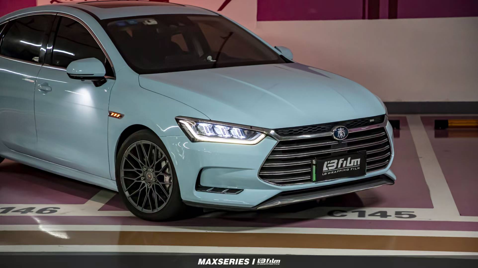 比亚迪-秦lbfilm改色膜原厂漆冰川蓝_搜狐汽车_搜狐网