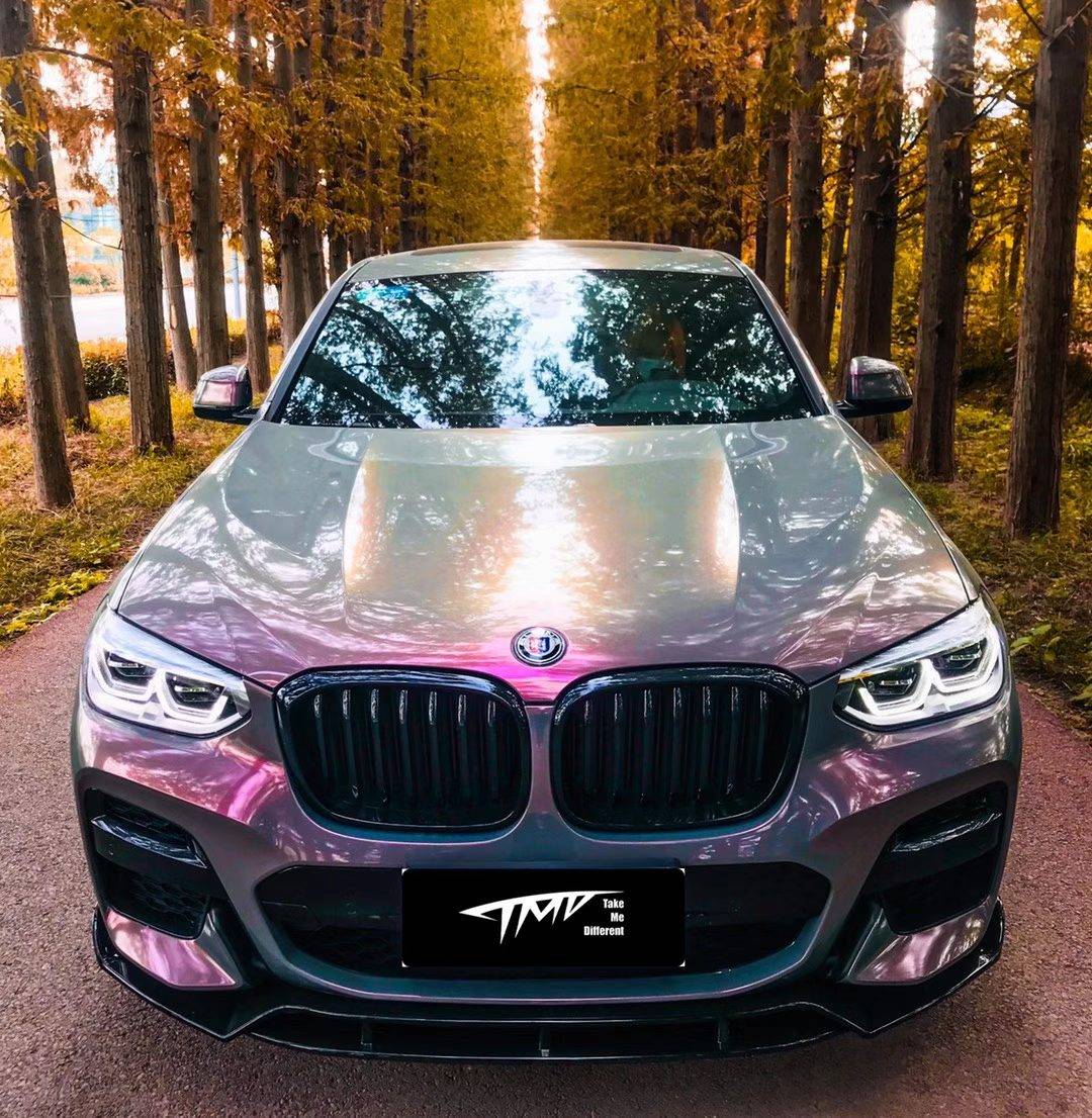 宝马x4tmd潮牌改色膜pet魅影