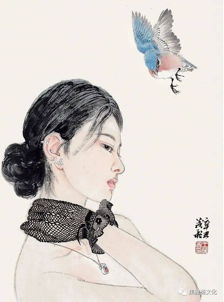 王茂飞最新人物画作品图片