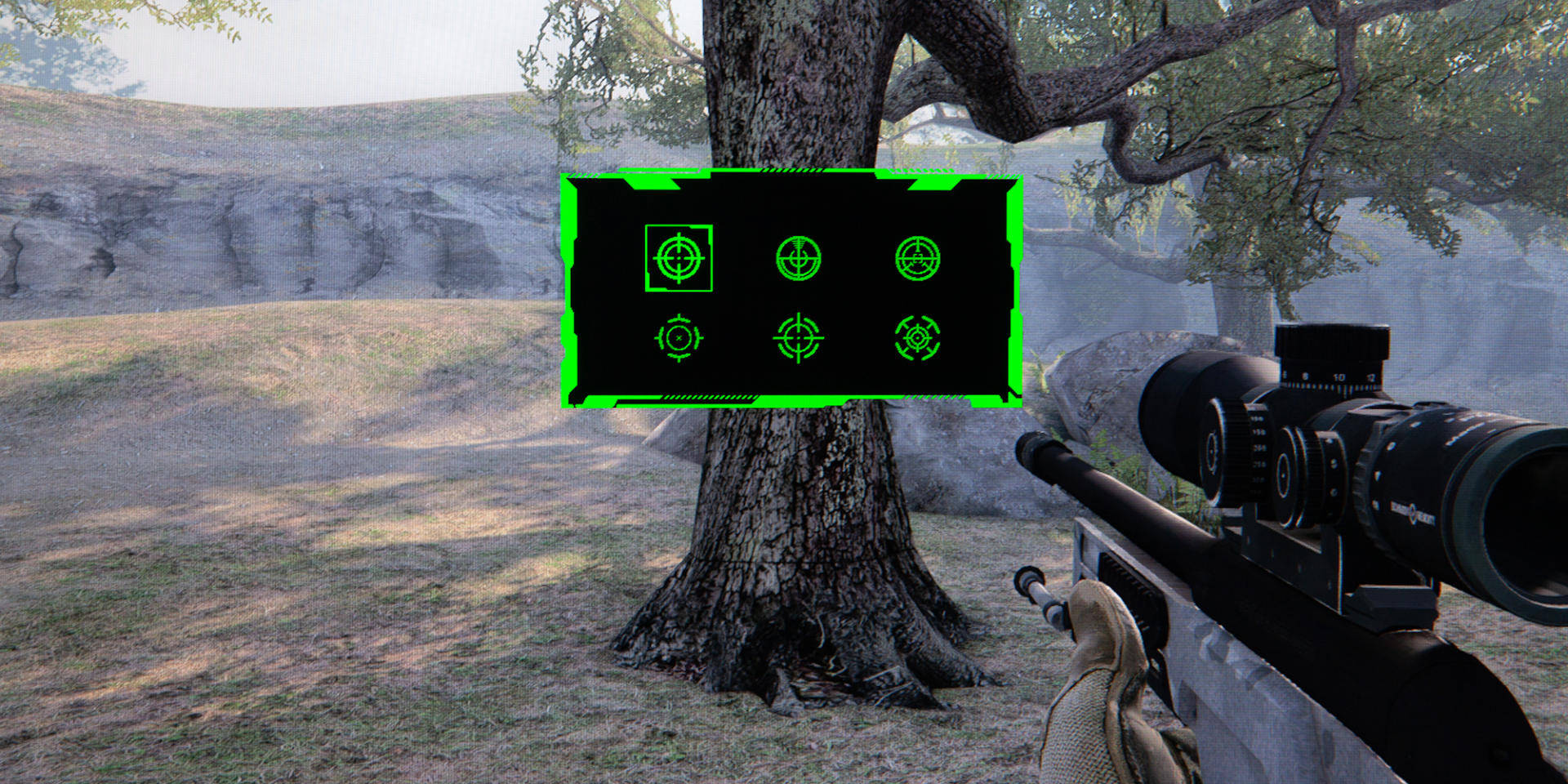 屏幕自带的游戏准星,物理外挂神一般的存在,多种fps准星可供选择,如果