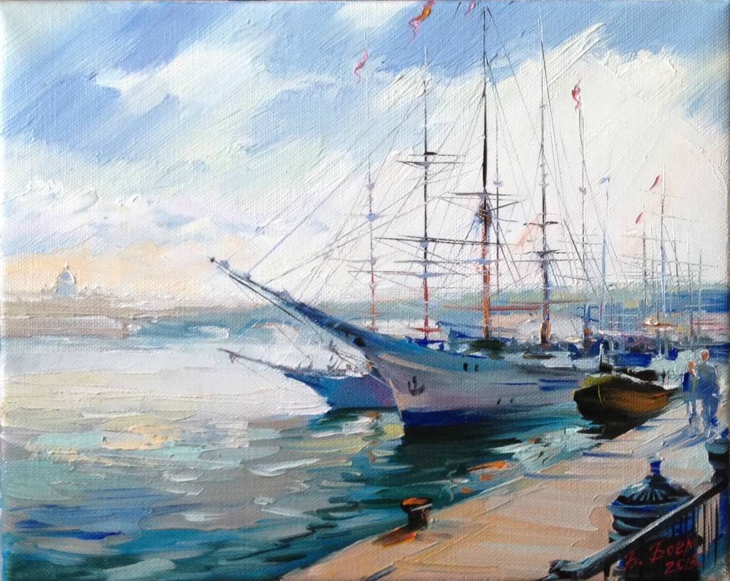 我爱我的列宁格勒圣彼得堡,城市油画|俄罗斯艺术家:巴格贝姆_目的