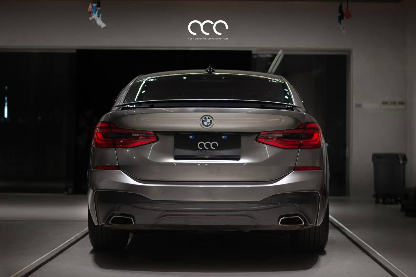 宝马6系gt漫彩改色膜pet液态金属银