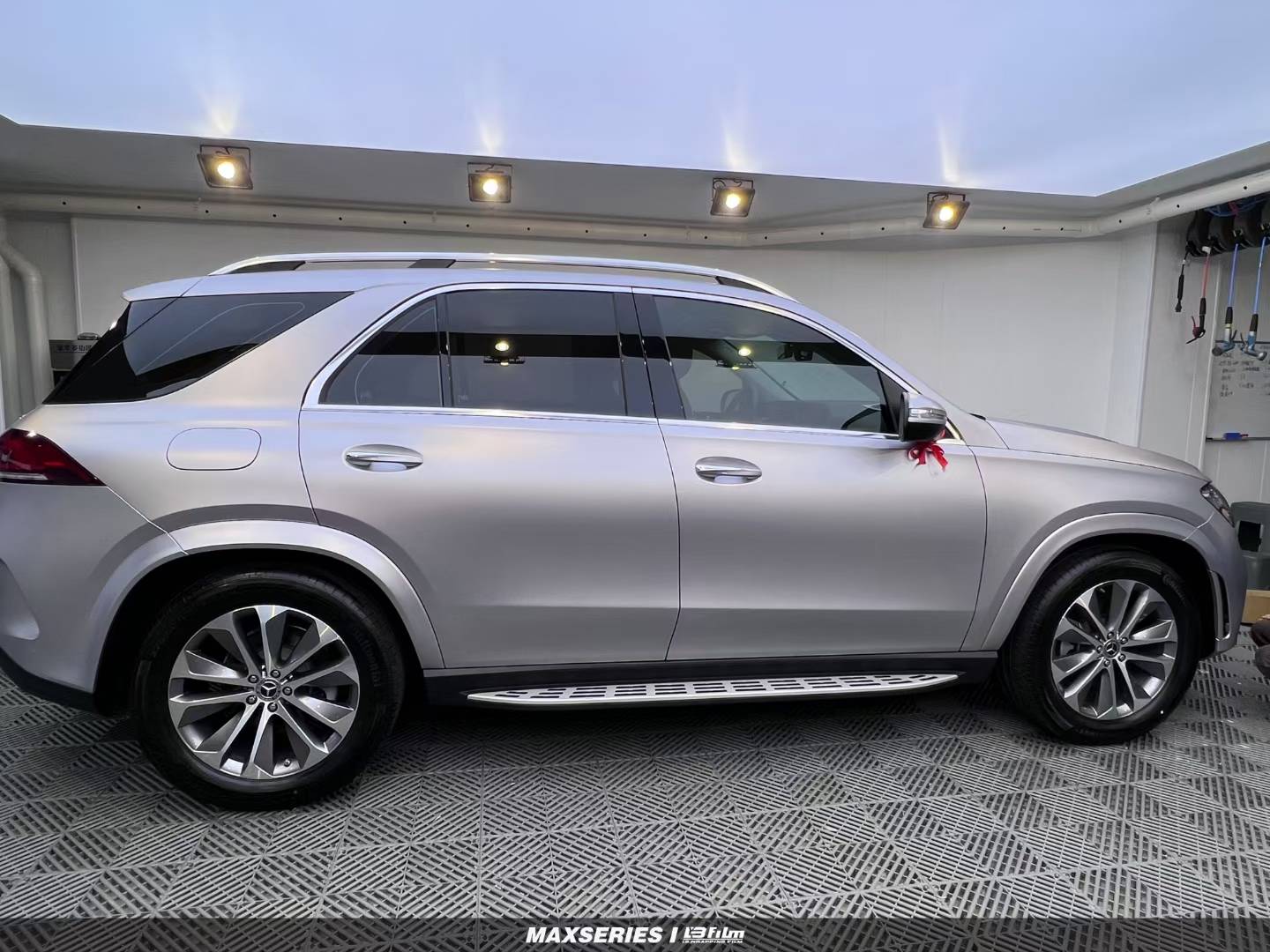 lbfilm改色膜奔驰gle350超亚极光银