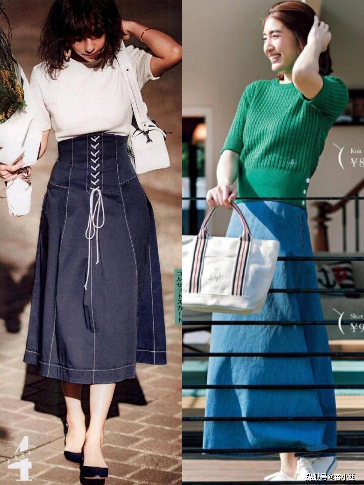 日本时髦精怎么穿半身裙？选这4个款式就够了，够你穿一整个夏天