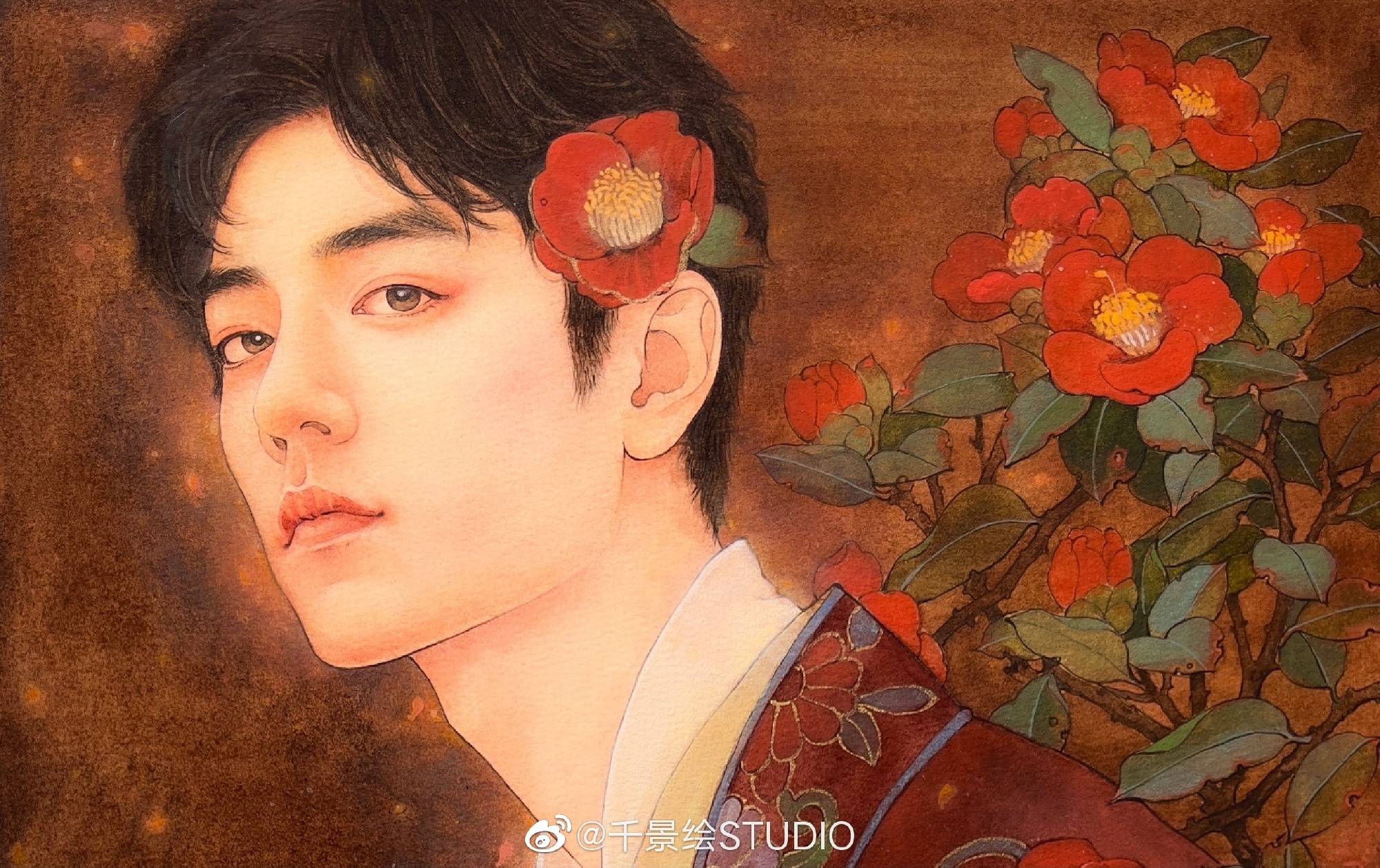 工笔画下的肖战你真的喜欢吗