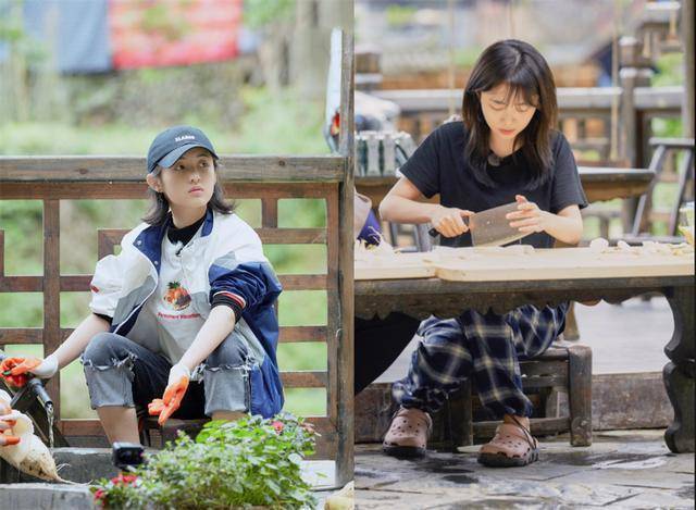 原创29岁谭松韵与张子枫同框素颜近照少女感爆棚哪里像大12岁